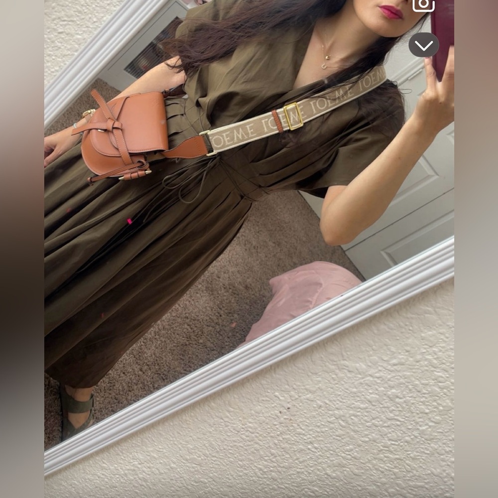 Elegant khaki Maxi Dress